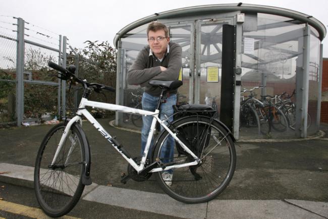 Andrew O'Sullivan said he is frustrated that the council has no keys to its own bike shed.