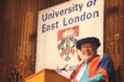 Rolf Harris wows the UEL students (c)