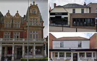 Prezzo will close its restaurants in Chingford (left), Buckhurst Hill (top) and Woodford Green
