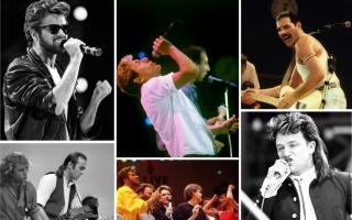 George Micheal, The Who, Queen, Status Quo, Paul McCartney and U2 were just some of the stars who played at Live Aid (Images: PA)