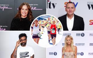 Actors, comedians, TV stars and racing drivers, are the celebrities running the London Marathon.