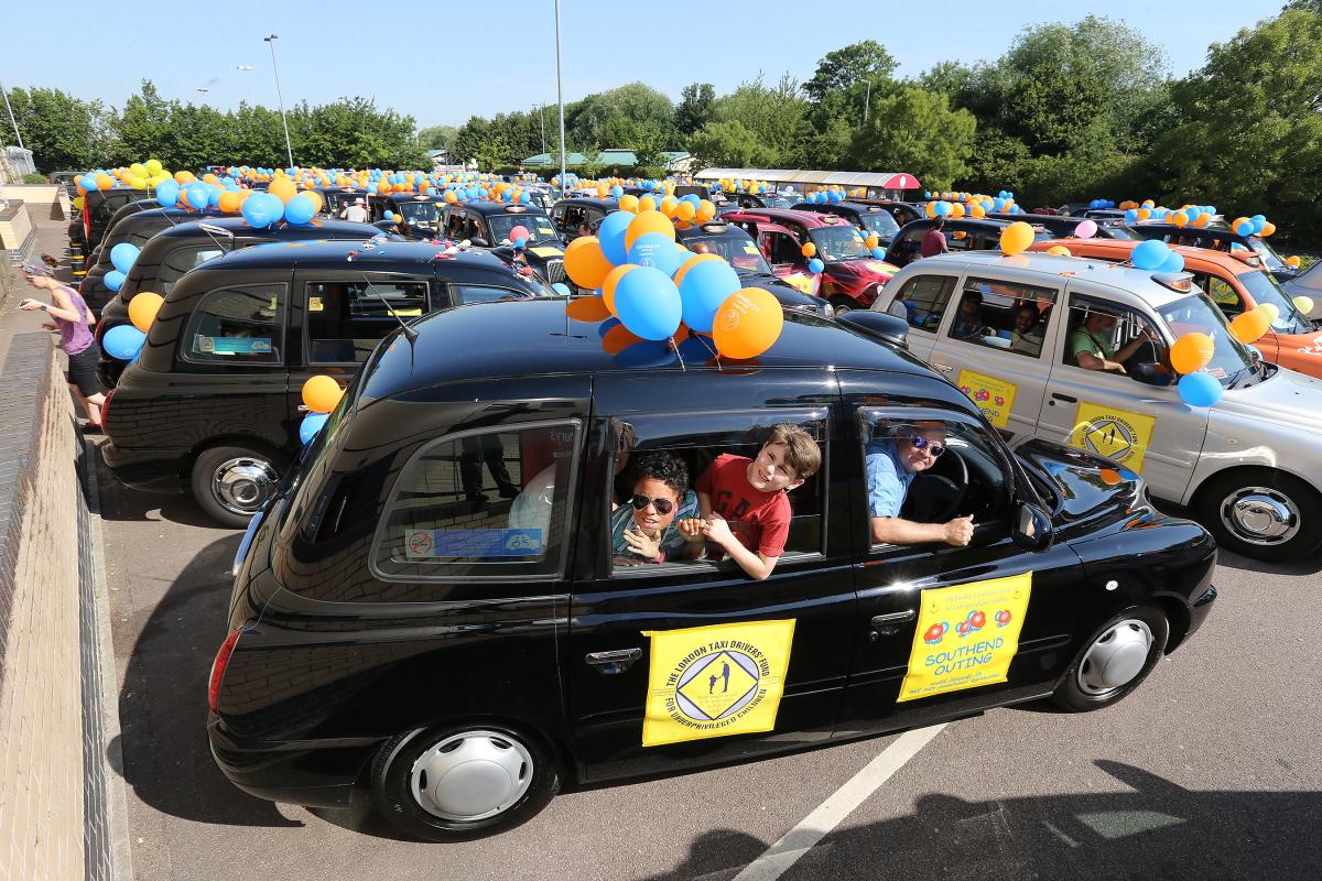 Children's taxi trip to Southend-on-Sea 
