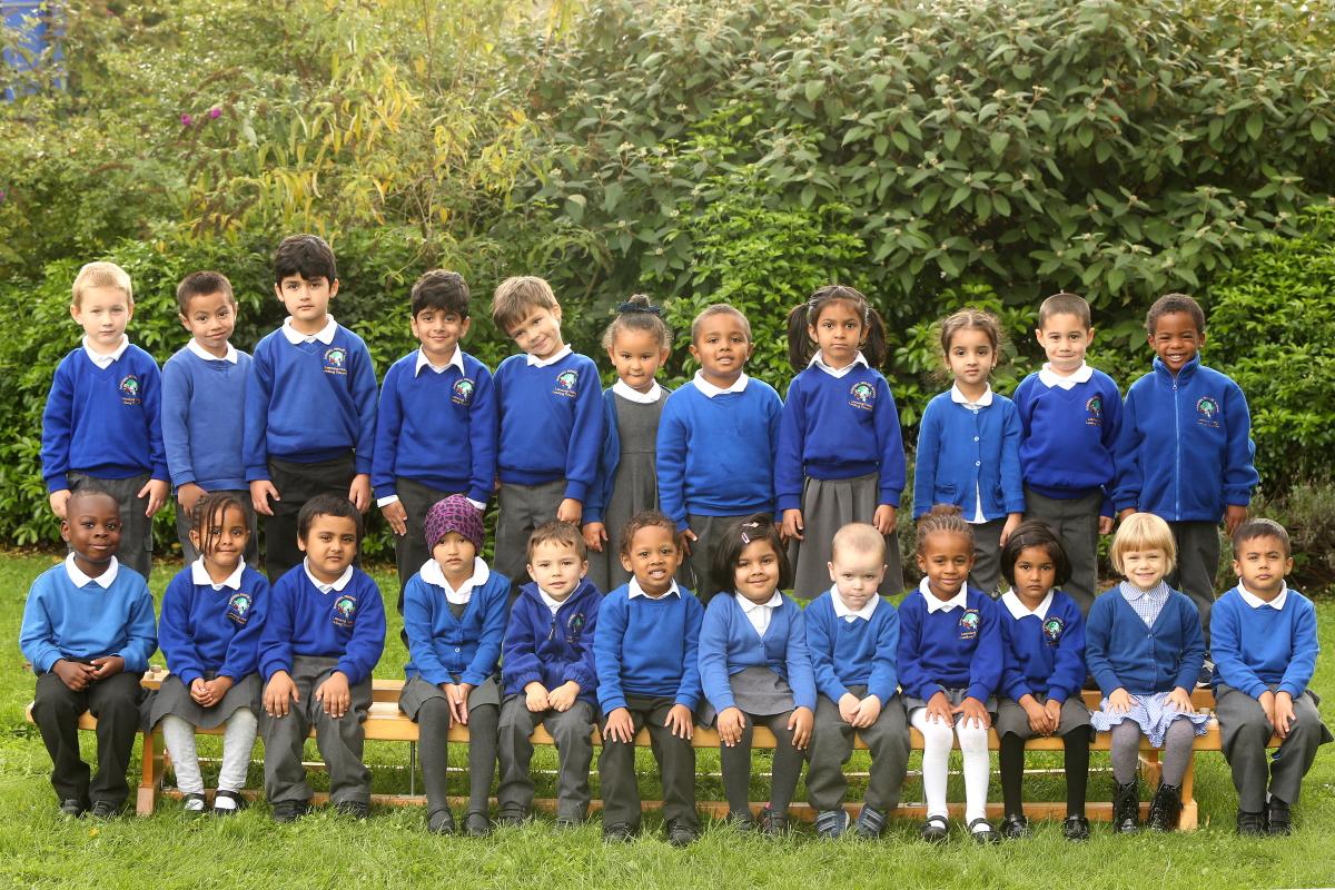 Reception Class Two at Downsell Primary School. Leytonstone. (10/9/2015) EL85327_2