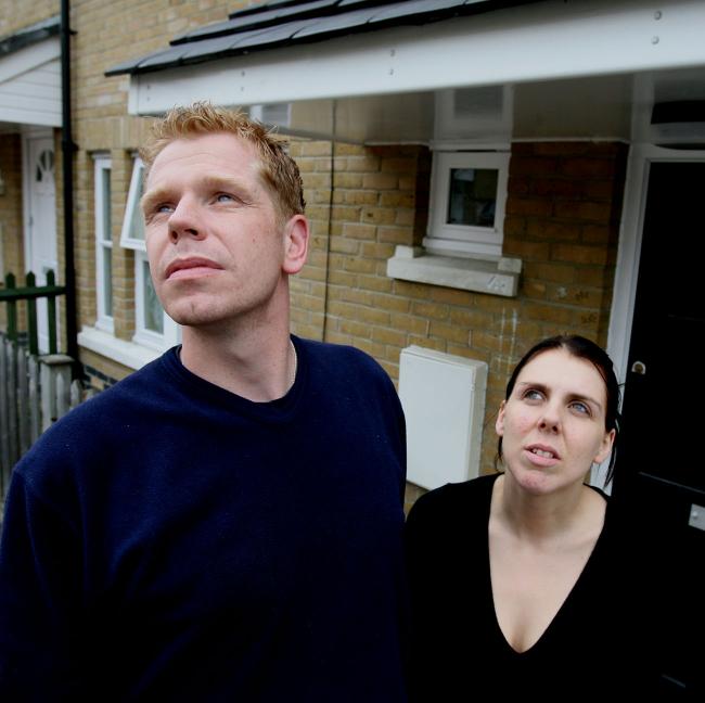 The Gross family outside their home in Woodford Green